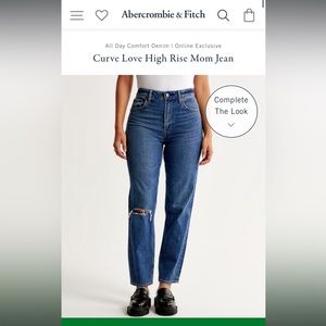 Abercrombie & Fitch jeans - the mom high rise - 31 long